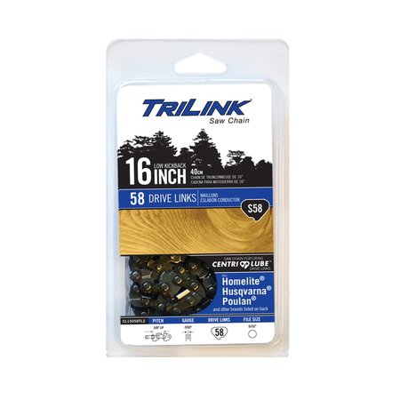 TRILINK Chainsaw Chain 3/8 LP Semi-Chisel .050 58DL for Skil 605 S58-91 PX; CL15058TL2